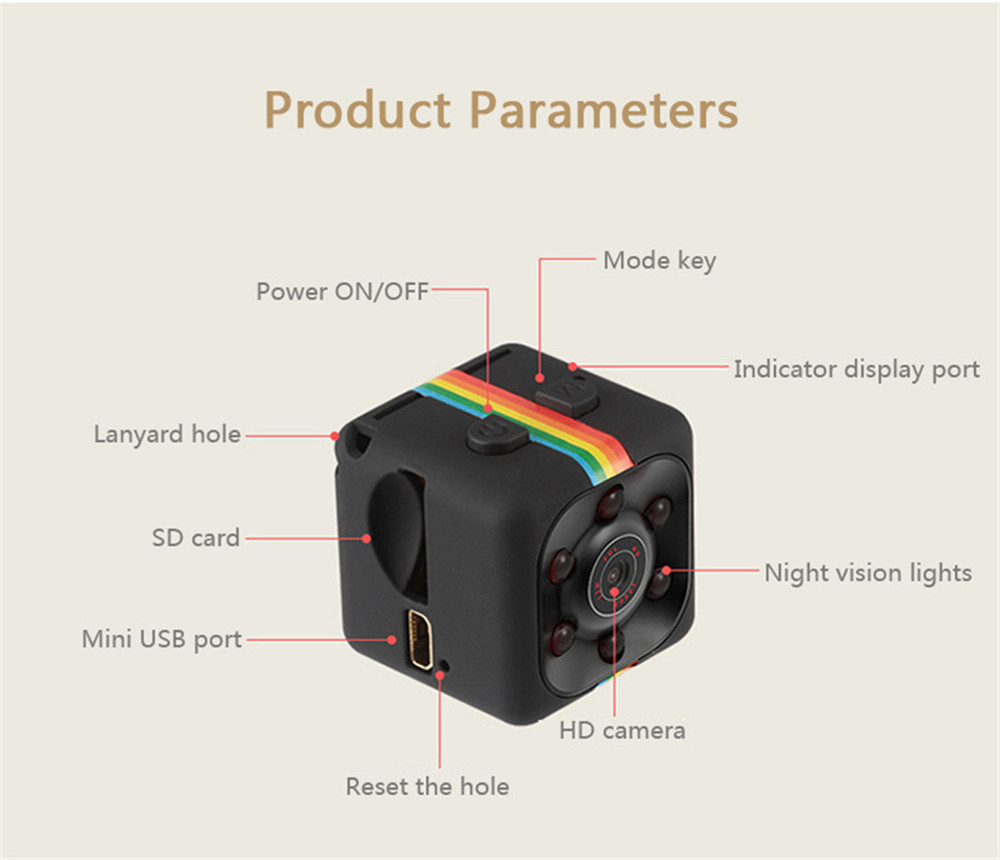 Factory Sq11 Mini Camera Hd 1080p Mini Dv Camera Espia Micro Night Vision Camera Camcorder