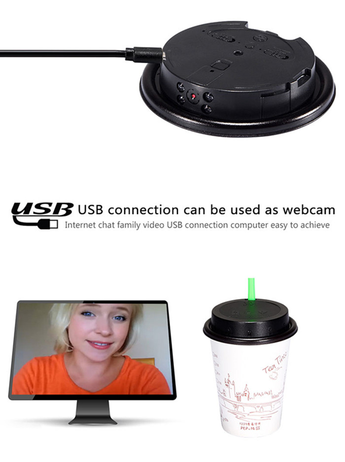 C6 Coffee Cup Lid Hidden Cam DVR
