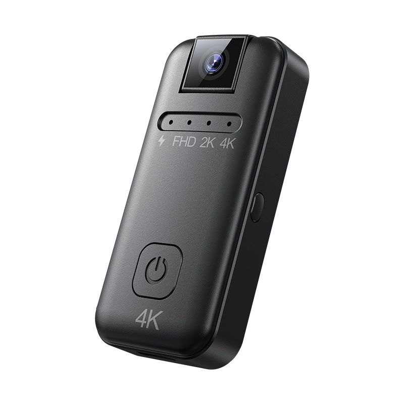 K80 4K Sport Camera – Mini Body Cam with 180° Rotating Lens