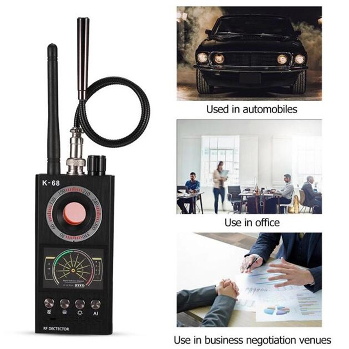 K68 RF Signal Detector Anti Spy Hidden Camera Wireless Signal Finder