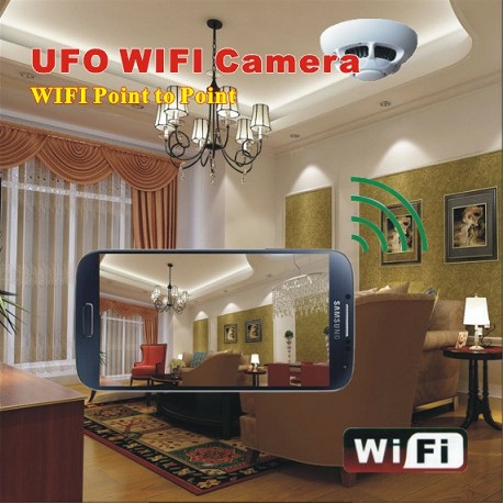 STK3350 UFO WIFI Smoke Detector Camera