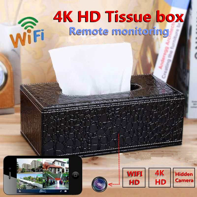BX10 WIFI 4K 1080P HD Spy Tissue Box Hidden Video Camera Motion DVR Digital Camcorder