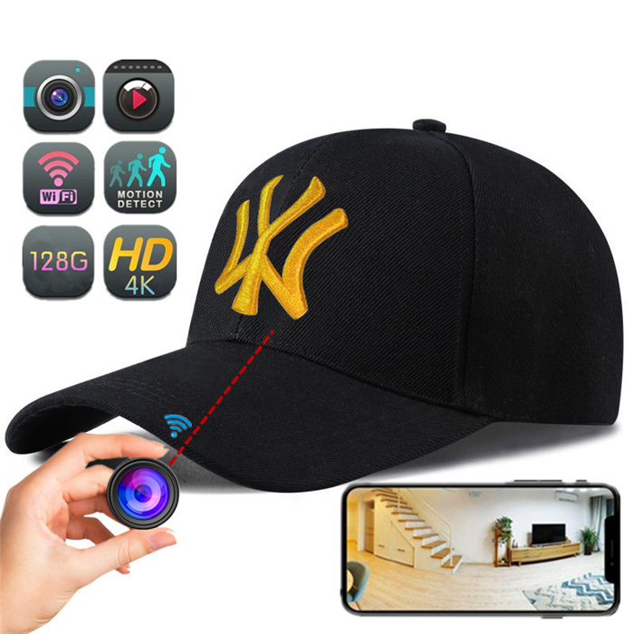 H34 HD 4K WIFI Live streaming Baseball Cap Hat CAM Hidden camera video recorder