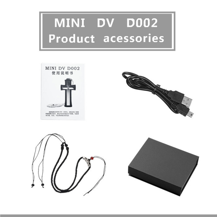 DV-002 New HD 1080P Cross Necklace Mini Digital Video Recorder hidden spy DVR Camcorder 8GB