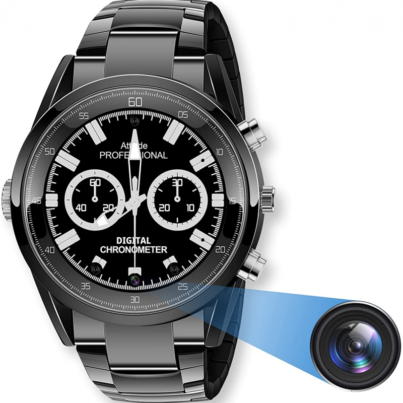 CW-800 Black Metal Elegant Wrist Watch With 1080P  Night Vision Camera puts out amazing 1080P High Definition picture